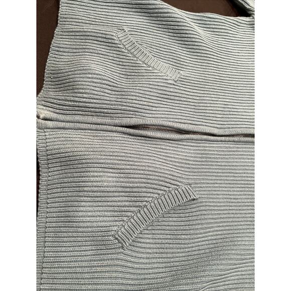 Lauren Ralph Lauren Women’s Full Zip Cable knit Sweater Cream Mock Neck Large - Picture 4 of 6